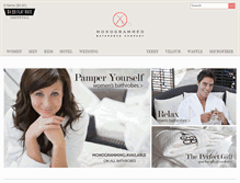 Tablet Screenshot of monogrammedbathrobes.com
